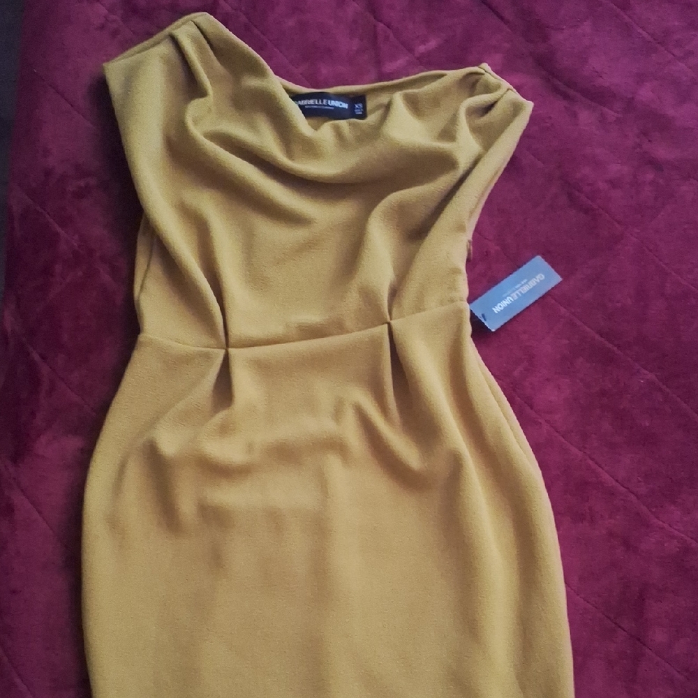 Banana Republic Mustard Yellow Dress
